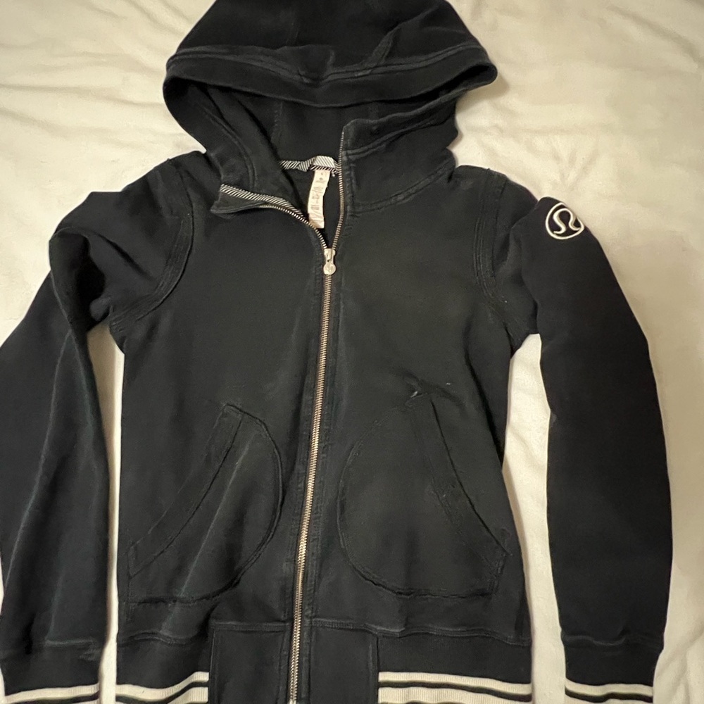 lululemon athletica Black Zip-Up Hoodie Jacket